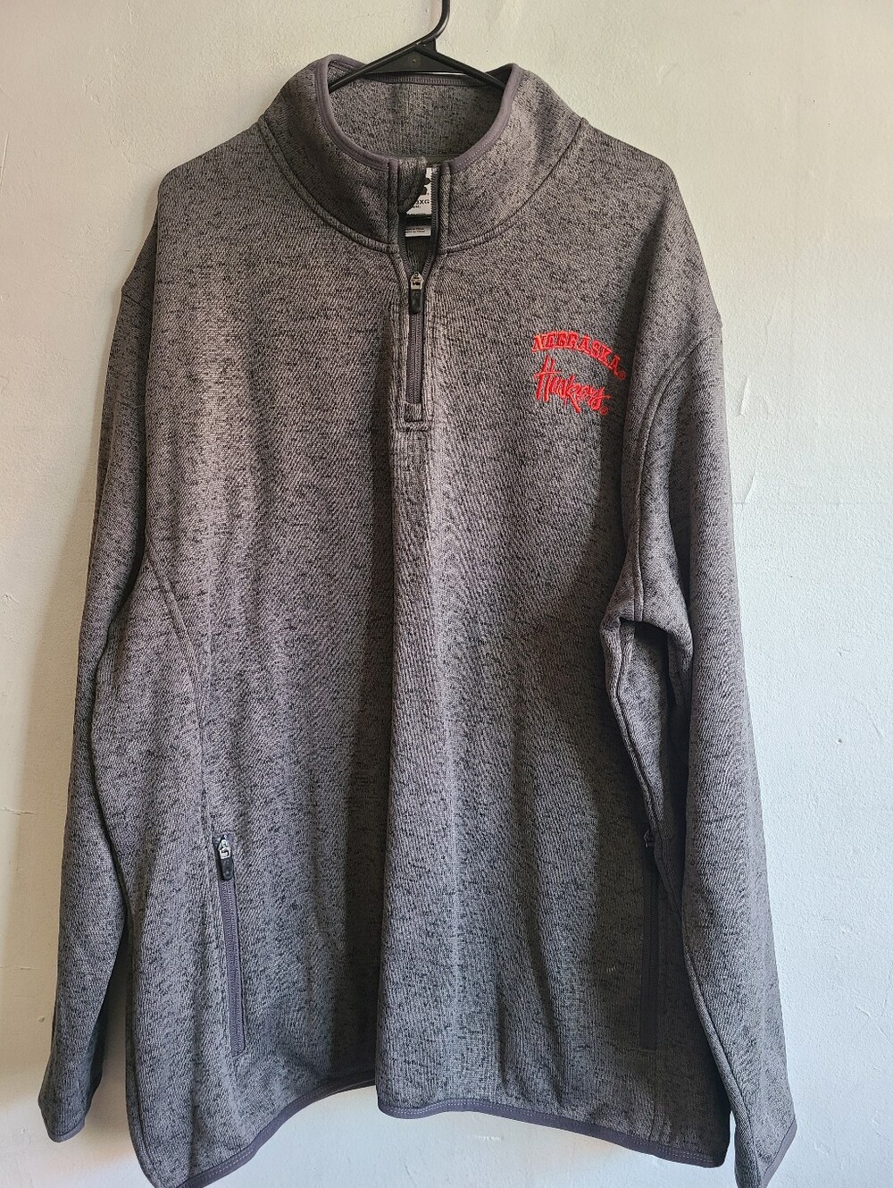 Men's 3X unisex Nebraska Cornhuskers Huskers 1/4 zip Russell pullover sweatshirt
